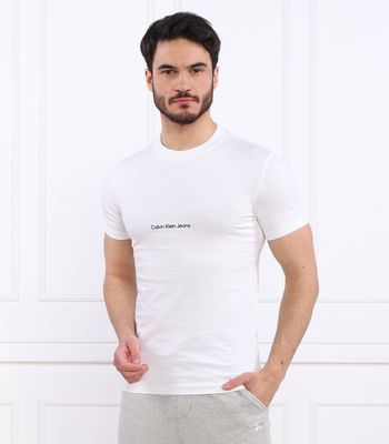 T-shirt męski na wiosnę Calvin Klein Jeans ze sklepu: Gomez Fashion Store w kategorii: T-shirty męskie - zdjęcie 874714-BD9-10338_CJ232M000068210