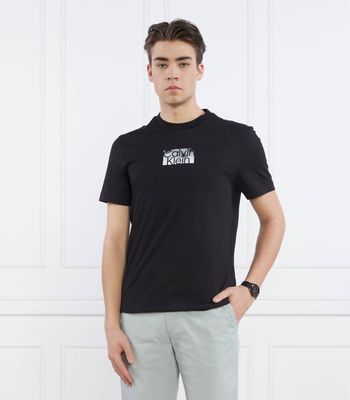 Calvin Klein - T-shirt męski na lato ze sklepu: Gomez Fashion Store w kategorii: T-shirty męskie - zdjęcie 874714-BD9-10338_CK232M000045A23