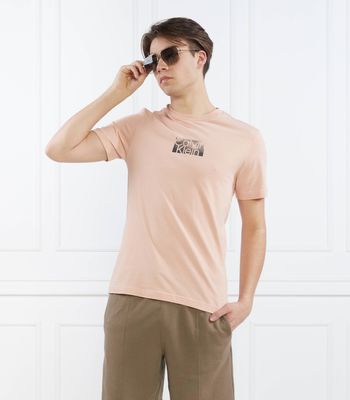 T-shirt męski na lato Calvin Klein ze sklepu: Gomez Fashion Store w kategorii: T-shirty męskie - zdjęcie 874714-BD9-10338_CK232M000045356