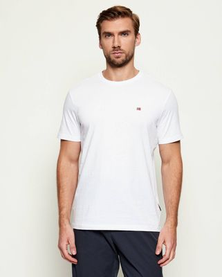 T-shirt męski casual Napapijri ze sklepu: Gomez Fashion Store w kategorii: T-shirty męskie - zdjęcie 874714-BD9-10338_NA232M000010002