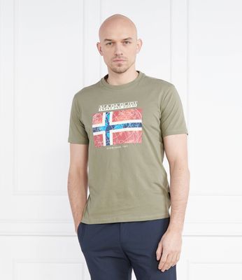 T-shirt męski na wiosnę Napapijri ze sklepu: Gomez Fashion Store w kategorii: T-shirty męskie - zdjęcie 874714-BD9-10338_NA232M000034136