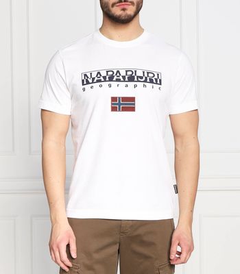 T-shirt męski sportowy na wiosnę Napapijri ze sklepu: Gomez Fashion Store w kategorii: T-shirty męskie - zdjęcie 874714-BD9-10338_NA232M000051002
