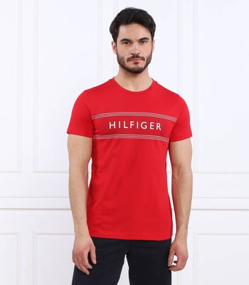 Tommy Hilfiger - T-shirt męski na wiosnę młodzieżowy ze sklepu: Gomez Fashion Store w kategorii: T-shirty męskie - zdjęcie 874714-BD9-10338_TH232M000068F24