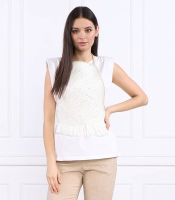 Bluzka damska na wiosnę casual Liviana Conti ze sklepu: Gomez Fashion Store w kategorii: Bluzki damskie - zdjęcie 874714-BD9-10338_LN231W000007026