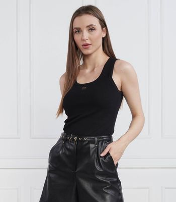 Bluzka damska casual na lato Pinko ze sklepu: Gomez Fashion Store w kategorii: Bluzki damskie - zdjęcie 874714-BD9-10338_PI232W000146099