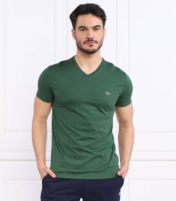 T-shirt męski casual Lacoste ze sklepu: Gomez Fashion Store w kategorii: T-shirty męskie - zdjęcie 874714-BD9-10338_LA232M000077132