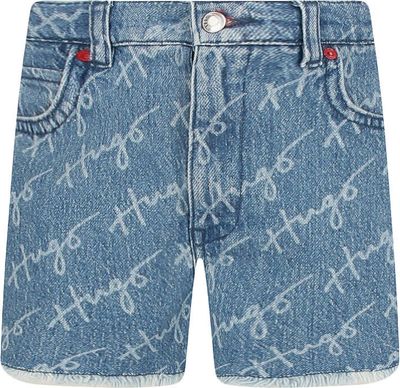Spodenki dziewczęce na lato HUGO KIDS ze sklepu: Gomez Fashion Store w kategorii: Spodenki dziewczęce