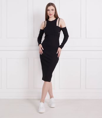 Sukienka dopasowana Calvin Klein Jeans ze sklepu: Gomez Fashion Store w kategorii: Sukienki - zdjęcie 874714-BD9-10338_CJ232W000109A81