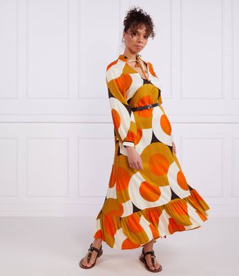Sukienka trapezowa na wiosnę Beatrice B ze sklepu: Gomez Fashion Store w kategorii: Sukienki - zdjęcie 874714-BD9-10338_BT232W000013450