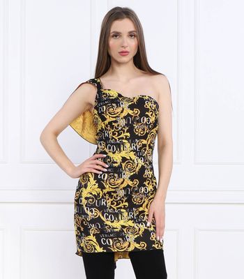 Sukienka na wiosnę dopasowana Versace Jeans Couture ze sklepu: Gomez Fashion Store w kategorii: Sukienki - zdjęcie 874714-BD9-10338_VR232W000104A06
