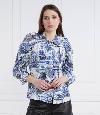 Koszula damska wiosenna SILVIAN HEACH ze sklepu: Gomez Fashion Store w kategorii: Koszule damskie - zdjęcie 874714-BD9-10338_SH232W000005148