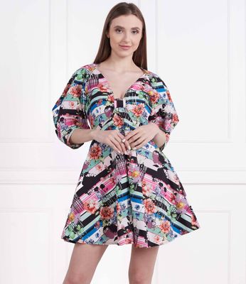 Sukienka trapezowa SILVIAN HEACH ze sklepu: Gomez Fashion Store w kategorii: Sukienki - zdjęcie 874714-BD9-10338_SH232W000011059