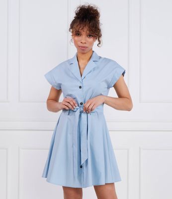 Sukienka trapezowa Trussardi ze sklepu: Gomez Fashion Store w kategorii: Sukienki - zdjęcie 874714-BD9-10338_TJ232W000003368