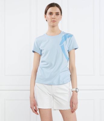 Bluzka damska na lato Trussardi ze sklepu: Gomez Fashion Store w kategorii: Bluzki damskie - zdjęcie 874714-BD9-10338_TJ232W000011368