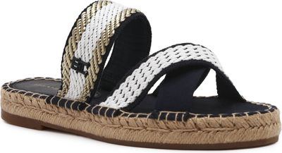 Klapki damskie na lato Tommy Hilfiger ze sklepu: Gomez Fashion Store w kategorii: Klapki damskie - zdjęcie 874714-BD9-10338_TH232W000035287