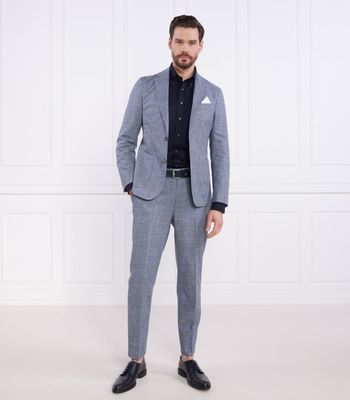 Garnitur męski na wiosnę BOSS BLACK ze sklepu: Gomez Fashion Store w kategorii: Garnitury męskie - zdjęcie 874714-BD9-10338_BB232M000126479