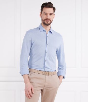 Koszula męska na wiosnę BOSS BLACK ze sklepu: Gomez Fashion Store w kategorii: Koszule męskie - zdjęcie 874714-BD9-10338_BB232M000172492
