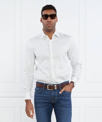 Koszula męska z klasycznym kołnierzykiem BOSS BLACK ze sklepu: Gomez Fashion Store w kategorii: Koszule męskie - zdjęcie 874714-BD9-10338_BB232M000204100