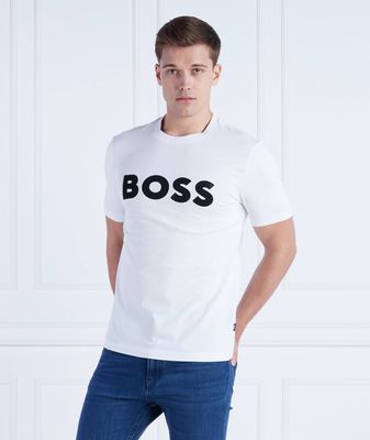 T-shirt męski na wiosnę BOSS BLACK ze sklepu: Gomez Fashion Store w kategorii: T-shirty męskie - zdjęcie 874714-BD9-10338_BB232M000260100