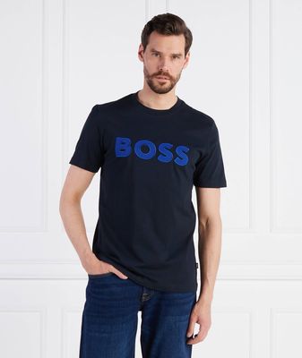 T-shirt męski młodzieżowy BOSS BLACK ze sklepu: Gomez Fashion Store w kategorii: T-shirty męskie - zdjęcie 874714-BD9-10338_BB232M000260404