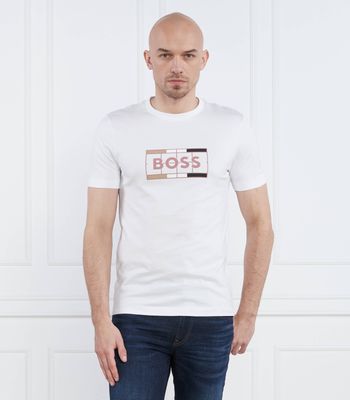 BOSS BLACK - T-shirt męski ze sklepu: Gomez Fashion Store w kategorii: T-shirty męskie - zdjęcie 874714-BD9-10338_BB232M000263100