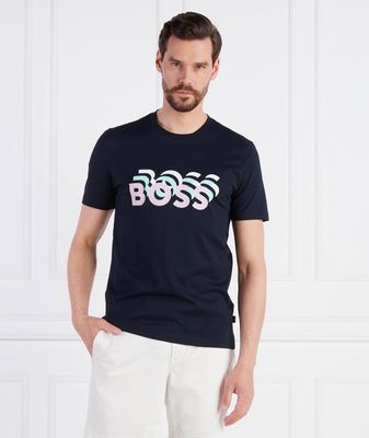 BOSS BLACK - T-shirt męski ze sklepu: Gomez Fashion Store w kategorii: T-shirty męskie - zdjęcie 874714-BD9-10338_BB232M000280404