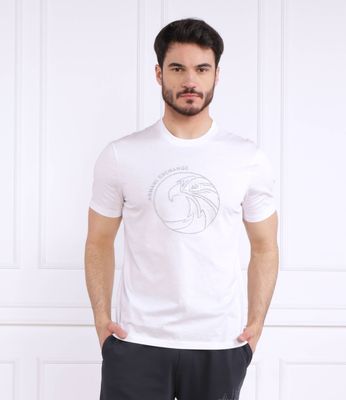 Armani Exchange - T-shirt męski wiosenny w stylu młodzieżowym ze sklepu: Gomez Fashion Store w kategorii: T-shirty męskie - zdjęcie 874714-BD9-10338_AX232M000090100