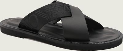 Klapki męskie na lato Emporio Armani ze sklepu: Gomez Fashion Store w kategorii: Klapki męskie - zdjęcie 874714-BD9-10338_EA232M000032001