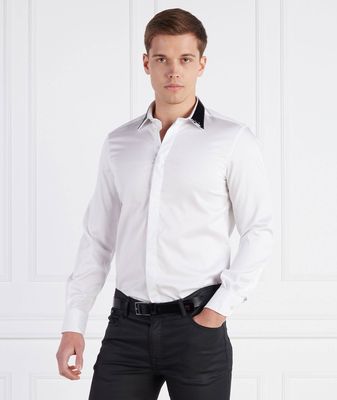 Koszula męska na wiosnę Emporio Armani ze sklepu: Gomez Fashion Store w kategorii: Koszule męskie - zdjęcie 874714-BD9-10338_EA232M000047100