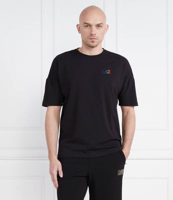 EA7 - T-shirt męski casual ze sklepu: Gomez Fashion Store w kategorii: T-shirty męskie - zdjęcie 874714-BD9-10338_E7232M000075012