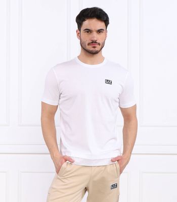 T-shirt męski casual EA7 ze sklepu: Gomez Fashion Store w kategorii: T-shirty męskie - zdjęcie 874714-BD9-10338_E7232M000077169