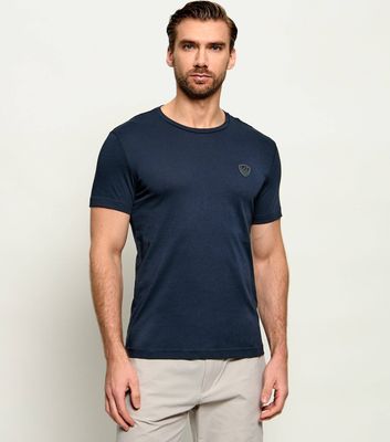 T-shirt męski casual EA7 ze sklepu: Gomez Fashion Store w kategorii: T-shirty męskie - zdjęcie 874714-BD9-10338_E7232M000082157