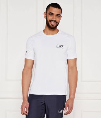 T-shirt męski casualowy EA7 ze sklepu: Gomez Fashion Store w kategorii: T-shirty męskie - zdjęcie 874714-BD9-10338_E7232M000112100