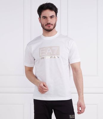 EA7 - T-shirt męski młodzieżowy ze sklepu: Gomez Fashion Store w kategorii: T-shirty męskie - zdjęcie 874714-BD9-10338_E7232M000121100