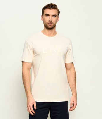 T-shirt męski casualowy EA7 ze sklepu: Gomez Fashion Store w kategorii: T-shirty męskie - zdjęcie 874714-BD9-10338_E7232M000128A73