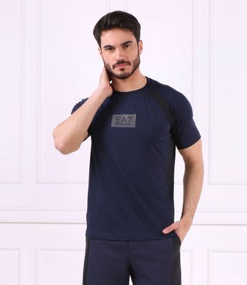 T-shirt męski na wiosnę EA7 ze sklepu: Gomez Fashion Store w kategorii: T-shirty męskie - zdjęcie 874714-BD9-10338_E7232M000204554
