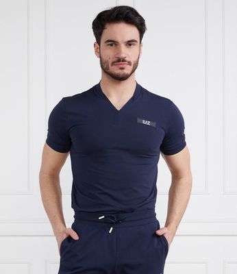 T-shirt męski casual EA7 ze sklepu: Gomez Fashion Store w kategorii: T-shirty męskie - zdjęcie 874714-BD9-10338_E7232M000205554