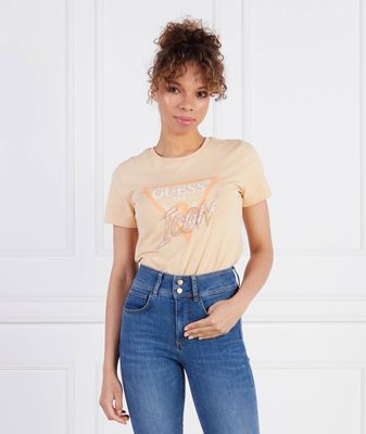 Bluzka damska w stylu młodzieżowym Guess ze sklepu: Gomez Fashion Store w kategorii: Bluzki damskie - zdjęcie 874714-BD9-10338_GJ232W000007N27
