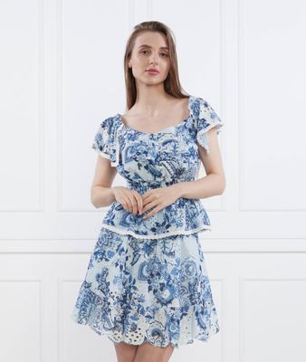 Guess - Bluzka damska w stylu boho ze sklepu: Gomez Fashion Store w kategorii: Bluzki damskie - zdjęcie 874714-BD9-10338_GJ232W000029N37