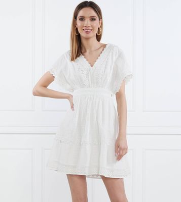 Guess - Sukienka trapezowa ze sklepu: Gomez Fashion Store w kategorii: Sukienki - zdjęcie 874714-BD9-10338_GJ232W000043F11