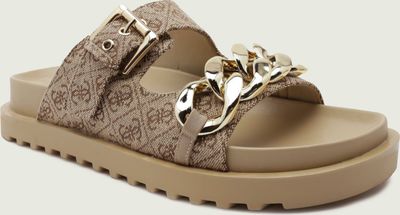 Guess - Klapki damskie na lato ze sklepu: Gomez Fashion Store w kategorii: Klapki damskie - zdjęcie 874714-BD9-10338_GU232W000021542