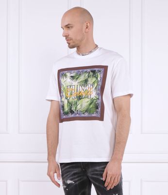 T-shirt męski młodzieżowy Just Cavalli ze sklepu: Gomez Fashion Store w kategorii: T-shirty męskie - zdjęcie 874714-BD9-10338_CA232M000002005