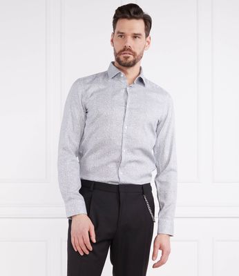 Koszula męska z klasycznym kołnierzykiem HUGO ze sklepu: Gomez Fashion Store w kategorii: Koszule męskie - zdjęcie 874714-BD9-10338_BU232M000129459