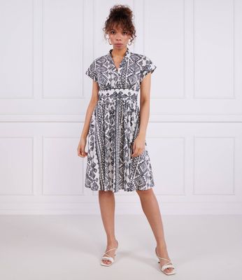 Marella - Sukienka trapezowa ze sklepu: Gomez Fashion Store w kategorii: Sukienki - zdjęcie 874714-BD9-10338_MA232W000012003