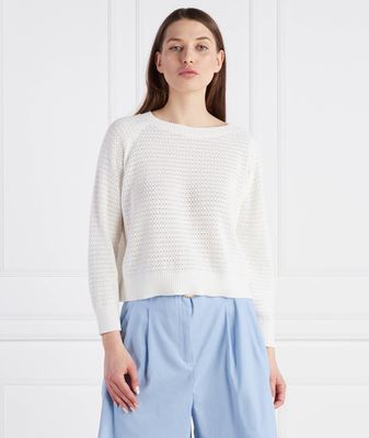 Marella - Sweter damski casual na zimę ze sklepu: Gomez Fashion Store w kategorii: Swetry damskie - zdjęcie 874714-BD9-10338_MA232W000050004
