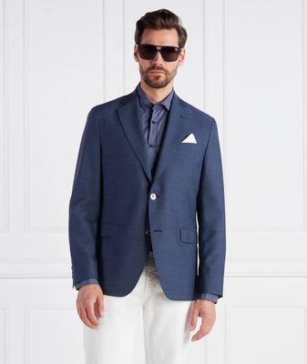 Marynarka męska jesienna Oscar Jacobson ze sklepu: Gomez Fashion Store w kategorii: Marynarki męskie - zdjęcie 874714-BD9-10338_OJ232M000001045