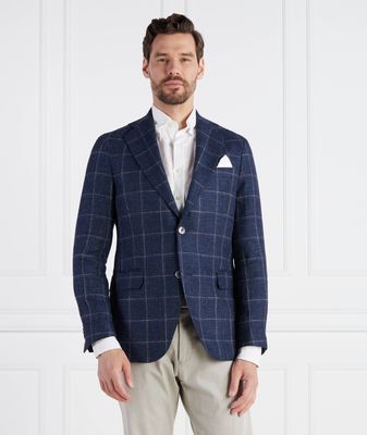 Marynarka męska elegancka Oscar Jacobson ze sklepu: Gomez Fashion Store w kategorii: Marynarki męskie - zdjęcie 874714-BD9-10338_OJ232M000015047