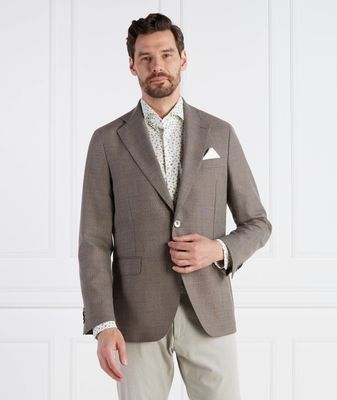 Marynarka męska elegancka Oscar Jacobson ze sklepu: Gomez Fashion Store w kategorii: Marynarki męskie - zdjęcie 874714-BD9-10338_OJ232M000011052