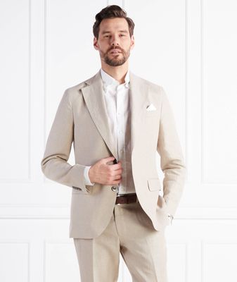Marynarka męska na wiosnę Oscar Jacobson ze sklepu: Gomez Fashion Store w kategorii: Marynarki męskie - zdjęcie 874714-BD9-10338_OJ232M000009056