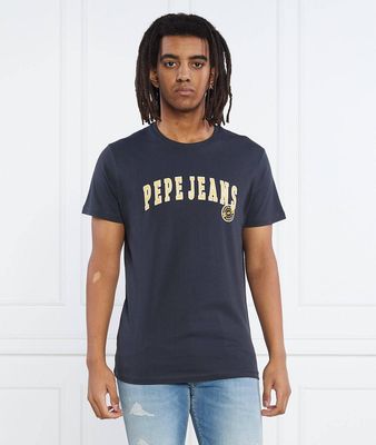 Pepe Jeans London - T-shirt męski wiosenny ze sklepu: Gomez Fashion Store w kategorii: T-shirty męskie - zdjęcie 874714-BD9-10338_PJ232M000043594